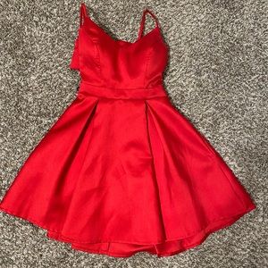 B. Darlin Red Prom Dress